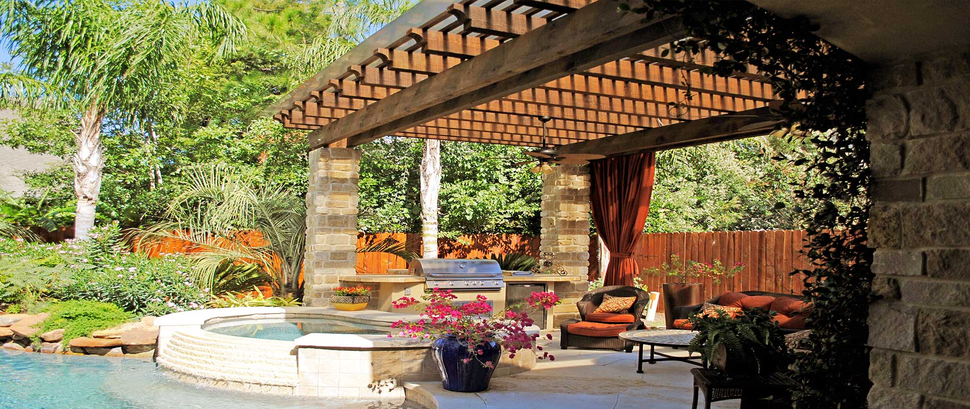 Woodlands Custom Patios and Decks Woodlands Patio Designs and Ideas